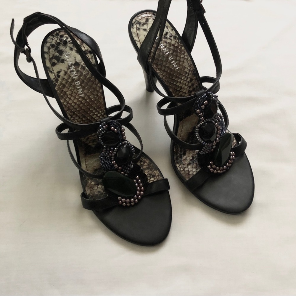 Gianni Bini strappy black heels